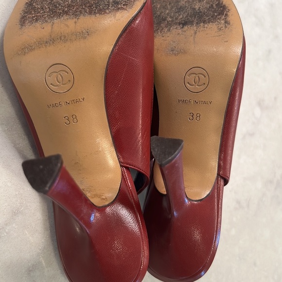 CHANEL Camellia Applique Slingbacks - Size 38 - Picture 3 of 5